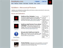 Tablet Screenshot of goldastro.com